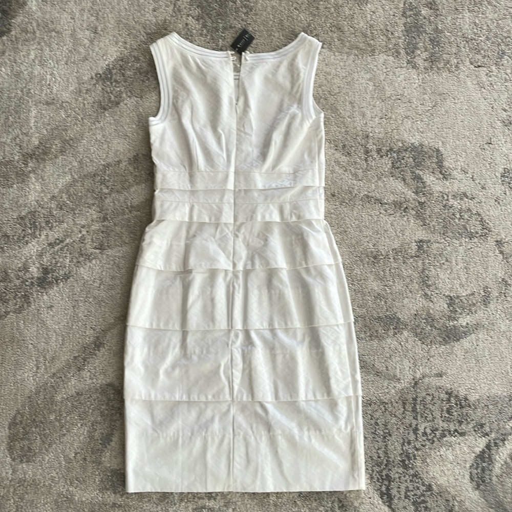 White House Black Market sleeveless white dress